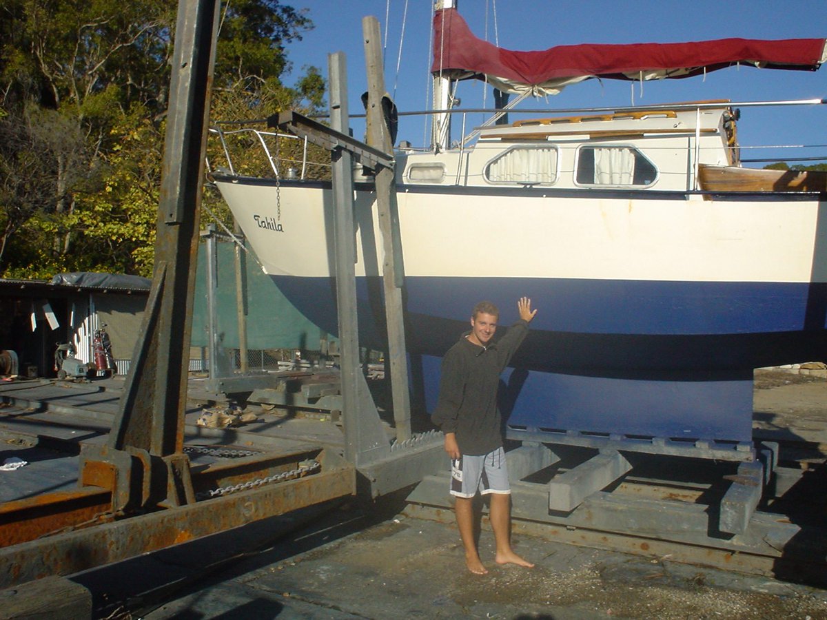 CartwrightBooks's tweet photo. In my early 20s, I quit my job, sold everything I owned (which wasn’t much at the time), and bought a small steel yacht named Tahila to sail around Australia. https://t.co/zZG1Z1DO5W