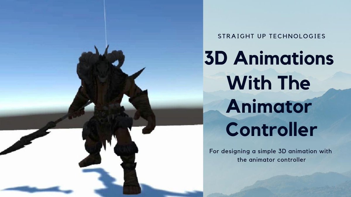 Straightuptech7's tweet image. Unity Basics : Learn 3d animation with Animator Controller
...........................
buff.ly/2CylspU
...........................
#unity #unitylearning #unity3d #madewithunity #unitytutorials #unitybasics #indiedeveloper #indie #gamedevelopment#development #de