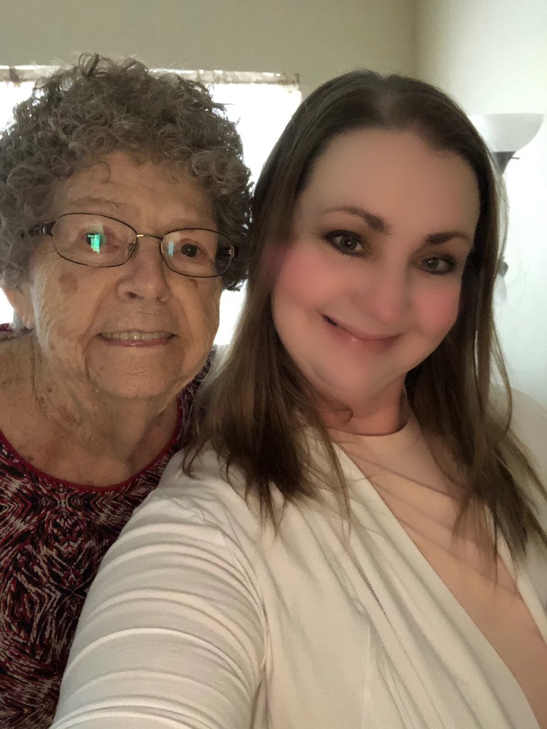 JennBennRRT's tweet photo. Stopped in to pay a surprise visit to my Ninny when I was taking a training class in Waco yesterday 💜#94yearsyoung https://t.co/9lx5IDWTCR