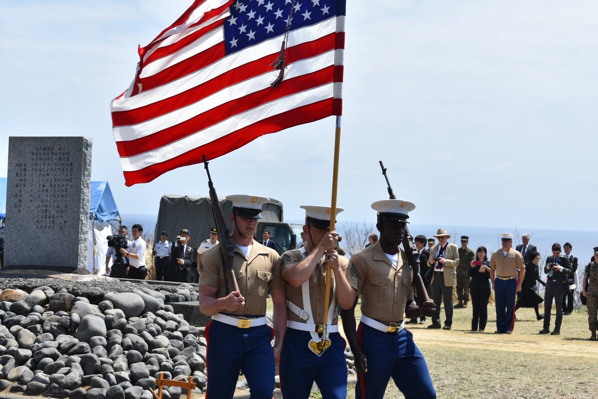 RileyChastain's tweet photo. 74th Reunion of Honor. Honoring all the veterans was a humbling experience in Iwo Jima. Truly hallowed ground and I’m thankful I got to be a part of it. https://t.co/1Ip6AkWiUj