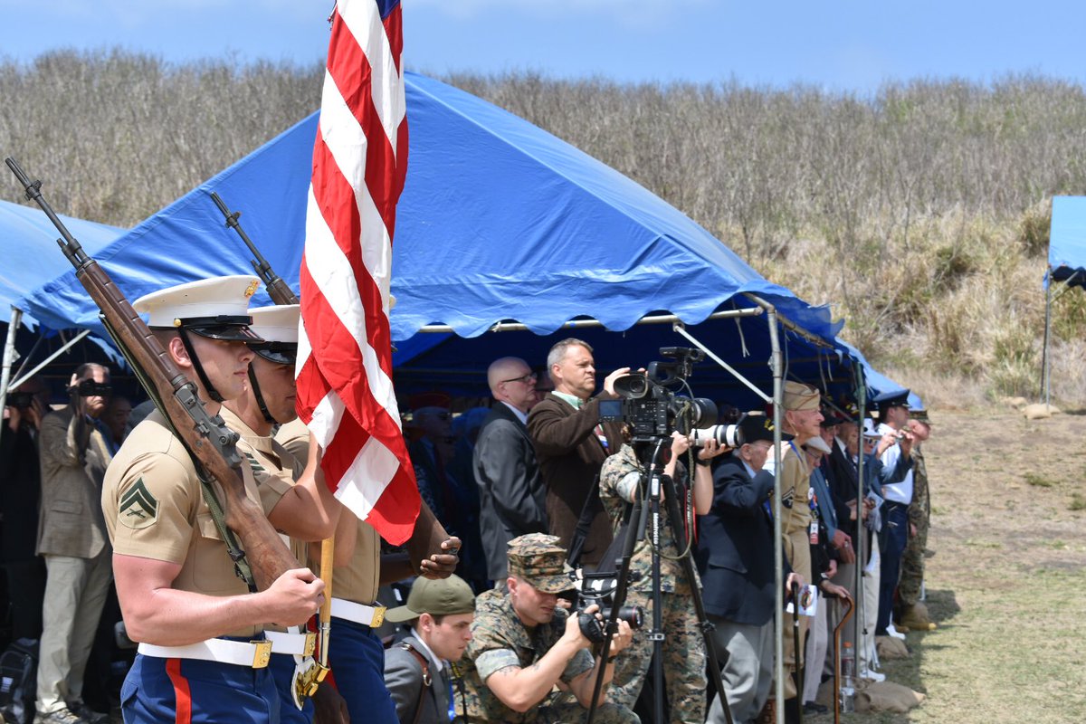 RileyChastain's tweet photo. 74th Reunion of Honor. Honoring all the veterans was a humbling experience in Iwo Jima. Truly hallowed ground and I’m thankful I got to be a part of it. https://t.co/1Ip6AkWiUj