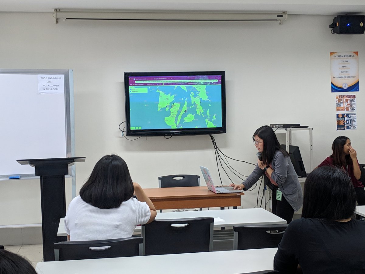 MapAmorePH's tweet photo. It's another map-py event , this time by #MiriamCollege @mcmeporg  students, with some help from MC alum @leighmedy  #mapaTime #OpenStreetMap  #geoladies #mapcontrib https://t.co/D5QoNVBOIC