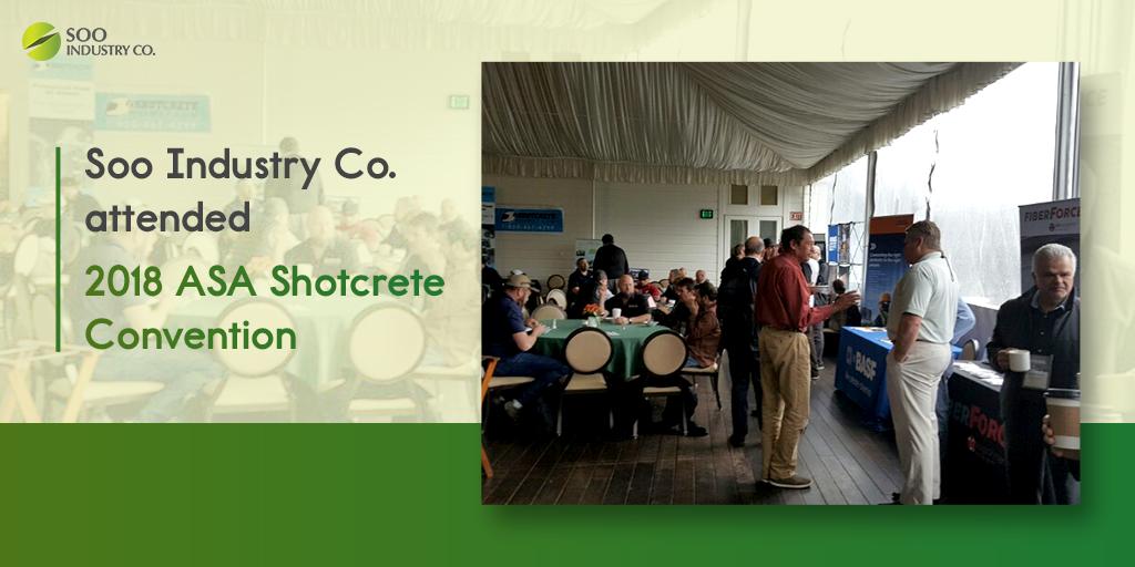SooIndustry's tweet photo. In March 2018, we participated in exhibition at #ASA(American Shotcrete Association) Shotcrete Convention, USA.
We had a meaningful opportunity to inform about features and strengths of natural materials.
<Site ▶ https://t.co/GgEgl1cH9h>
#SooIndustry #green_fiber #natural_fiber https://t.co/gYUrjJQxhr