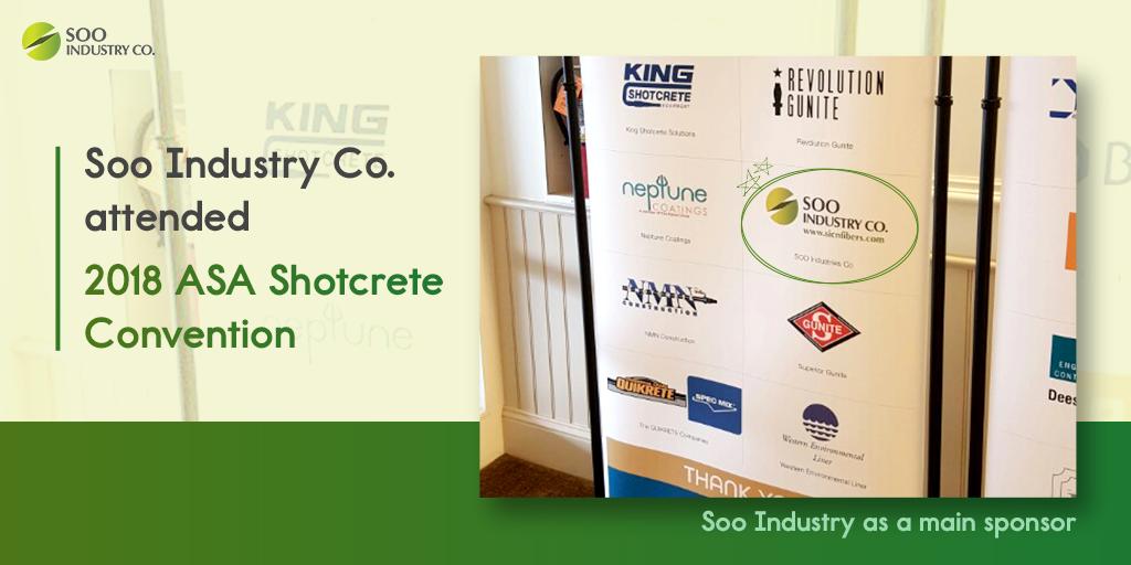 SooIndustry's tweet photo. In March 2018, we participated in exhibition at #ASA(American Shotcrete Association) Shotcrete Convention, USA.
We had a meaningful opportunity to inform about features and strengths of natural materials.
<Site ▶ https://t.co/GgEgl1cH9h>
#SooIndustry #green_fiber #natural_fiber https://t.co/gYUrjJQxhr