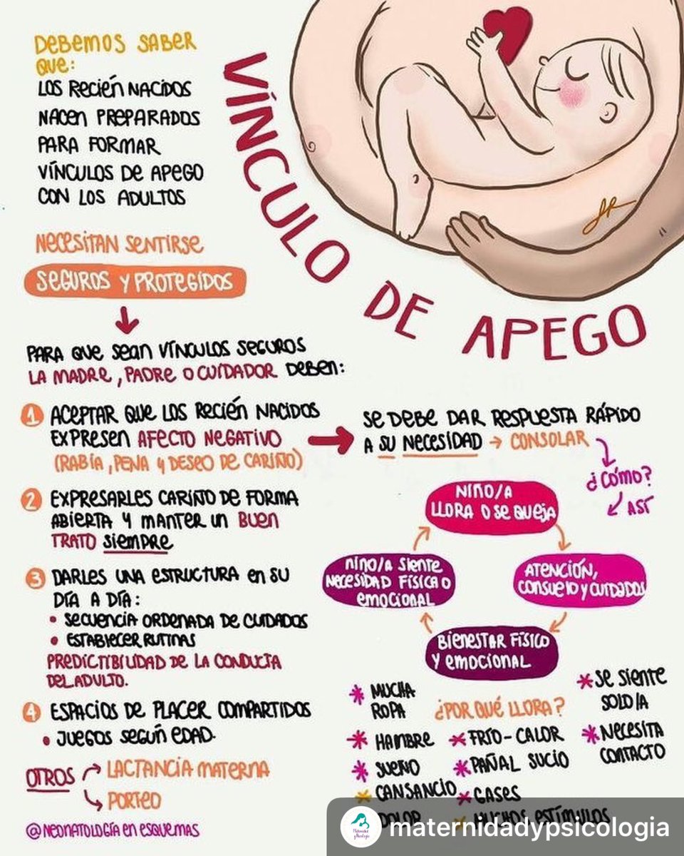 #Repost @maternidadypsicologia 
・・・
Qué buena explicación sobre el vínculo de apego que brinda @neonatologiaenesquemas

#maternidadypsicologia #vinculo #apego #maternidad #paternidad #lactanciamaterna #lactanciamaternagdl #dragennylopez #maternidad