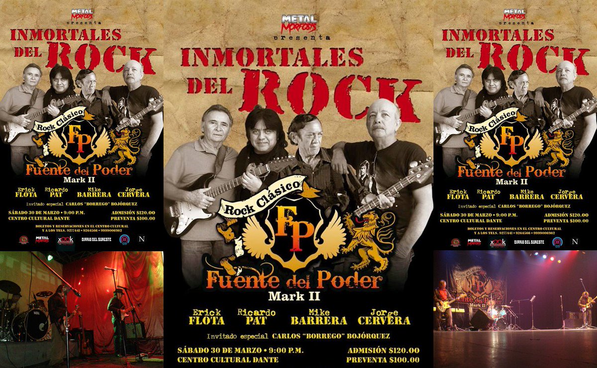 bit.ly/2V0SLJi Una batalla más de La Fuente del Poder. He aquí los motivos por los cuales nuestros fans podrán disfrutar lo mejor del rock clásico. <a href="/Rockmex_sitio/">ʀᴏᴄᴋᴍᴇx</a> <a href="/ramonserratos/">RAMON SERRATOS</a> <a href="/sandennis64/">Sergio Alvarado Díaz</a> <a href="/69Opichen/">69 Opichén Radio</a> <a href="/SedecultaYuc/">Sedeculta</a> <a href="/Darksite79/">Isaias Solis Aranda</a> <a href="/vive_mage/">Lavive Massa Geded</a> <a href="/estherhuan/">Martha Esther López Huan</a> <a href="/paocochegrus/">La Cochegrus</a>
