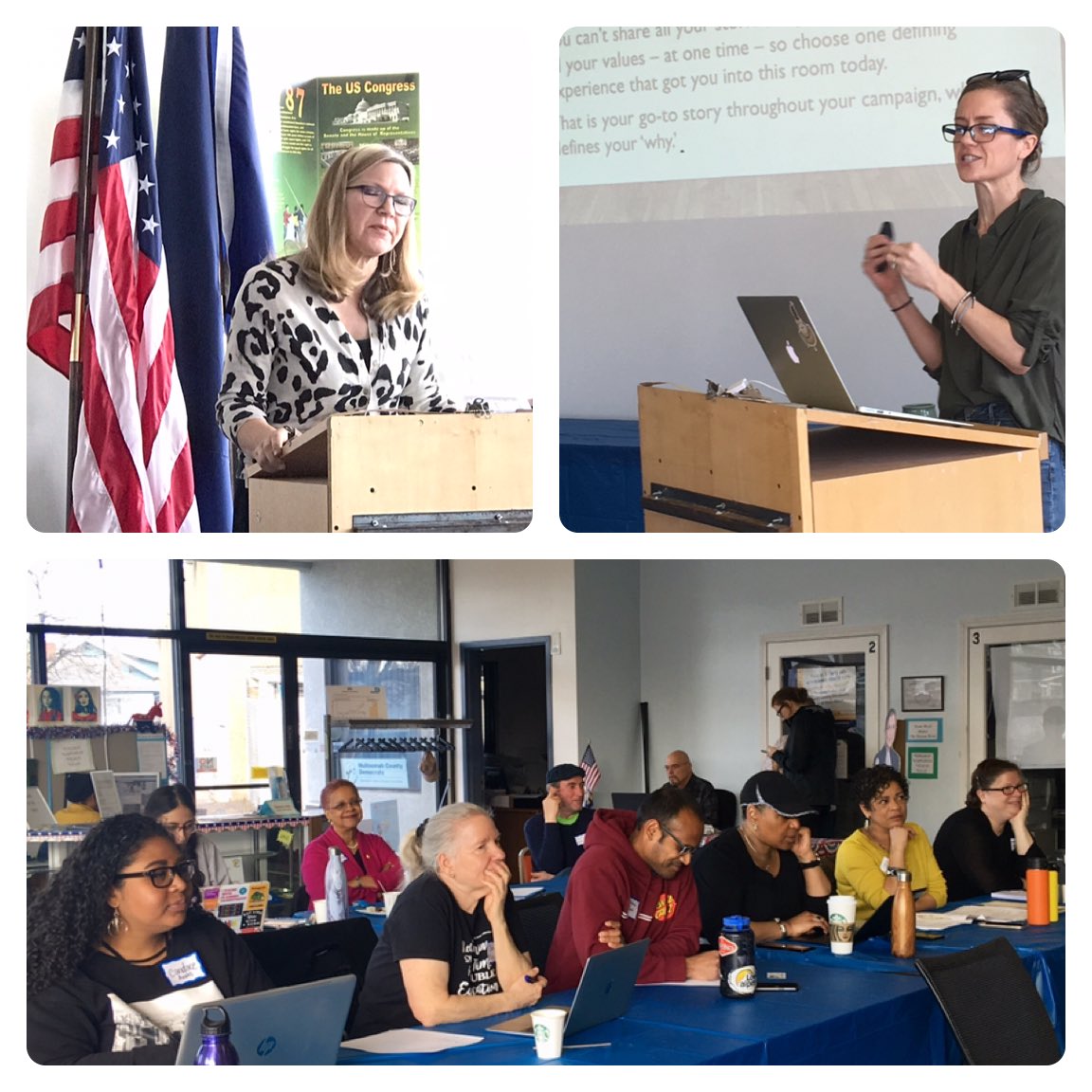 multdems's tweet photo. We just held our first ever #candidate training workshop #multdems headquarters! This dynamic & diverse cohort learned about messaging, #campaign operations & what it’s like to be a candidate. #election #orpol #SundayMotivation #runforsomething https://t.co/RBCcBoHEqA