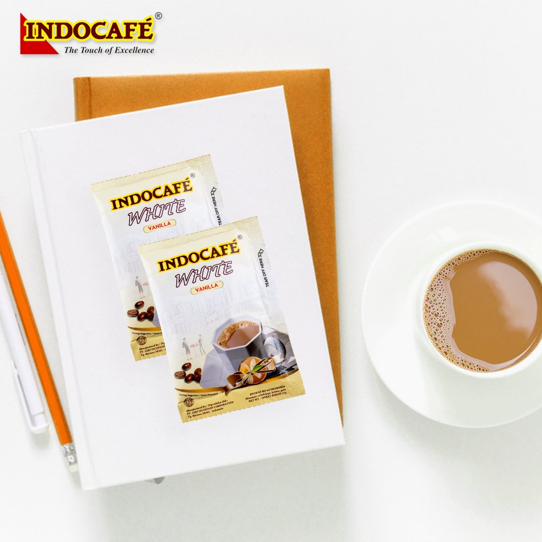 Indocafe_ID's tweet photo. A cup of Indocafe White Vanilla is the best way to get your heavy job well done sob. #BeyondFirstClass #PerfectMix #Indocafe #coffee #instantcoffee #asix #WhiteVanilla https://t.co/rGIon9e4iQ