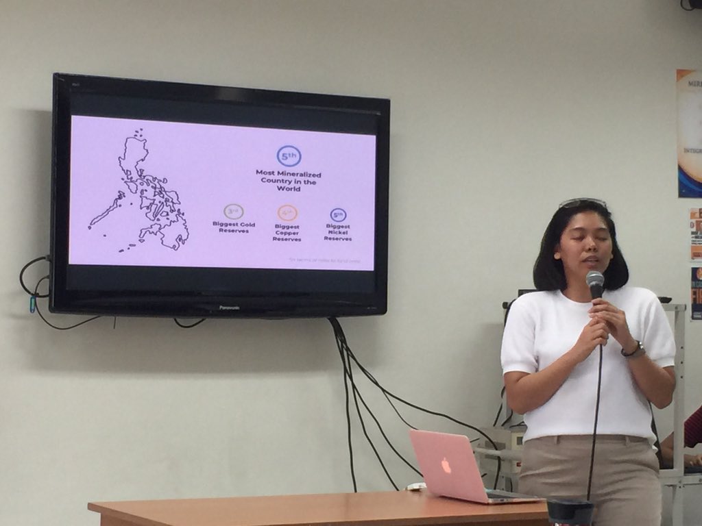 mcmeporg's tweet photo. Happening Now:
Bantay Kita Introduction
Ms. Angelica Dacanay talking about how diverse and mineralized the Philippines is.
π©π»βπ»πππ¨π»βπ»
#MapHER #WomensMonth #GeoLadies https://t.co/7mvVv5swuy