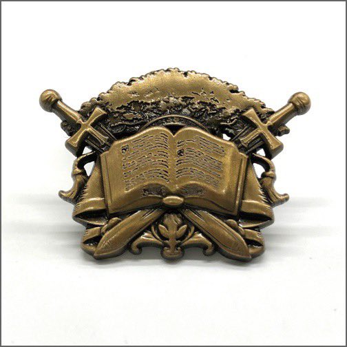 制作が順調に進んだので #本好きの下剋上 各種紋章ピンバッチが本日