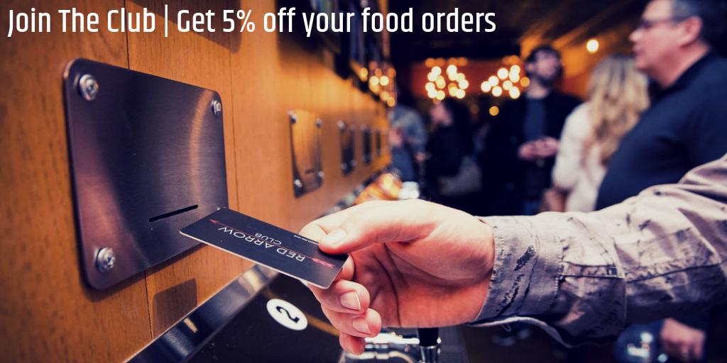 Want to make a statement that you’re serious about insanely good craft beer?

Join the Red Arrow Club | Get 5% off your food orders.

redarrowtaproom.com/club

#EmbraceIndependence #pouryourown