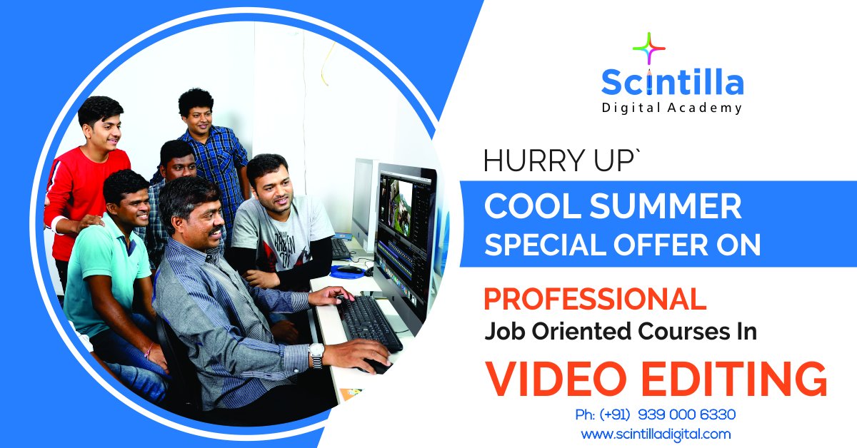 ScintillaAcadem's tweet image. HURRY UP COOL SUMMER SPECIAL OFFER ON Professional Job Oriented Courses In VIDEO EDITING.
bit.ly/2usbeTu
bit.ly/2UV0KHU

#videoeditingcourse #fcpliveprojects #motionanimation courseinhyderabad #ShortTermCoursesinHyderabad #AdobePhotoshop7.0TraininginHyderabad