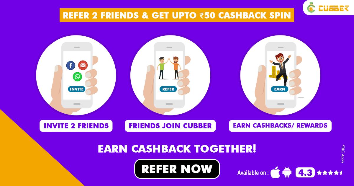 cubberonline's tweet photo. Invite friends and earn cashback ! Refer two friends to @cubberonline and Get Upto ₹50 Cashback spin by introducing your friends to the amazing world of cashbacks and rewards.
Refer Now: https://t.co/aW3KZFJYdb
#CubberApp #FreeEarning #ReferandEarn #referNearn #CubberWallet https://t.co/UChNKykmzG