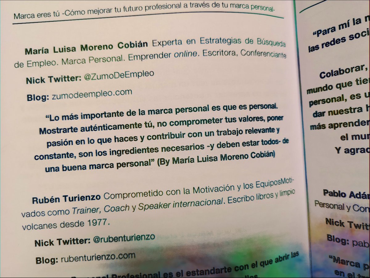 rafjuan's tweet photo. Mostrarte auténticamente tú, no comprometer tus valores, poner pasión en lo que haces y contribuir con tu trabajo constante, son los ingredientes necesarios de una buena marca personal!! @ZumoDeEmpleo @evacolladoduran #MarcaEresTú #FelizLunes #BuenLunes #BuenosDiasMundo #25M https://t.co/jUEeWXFDcS