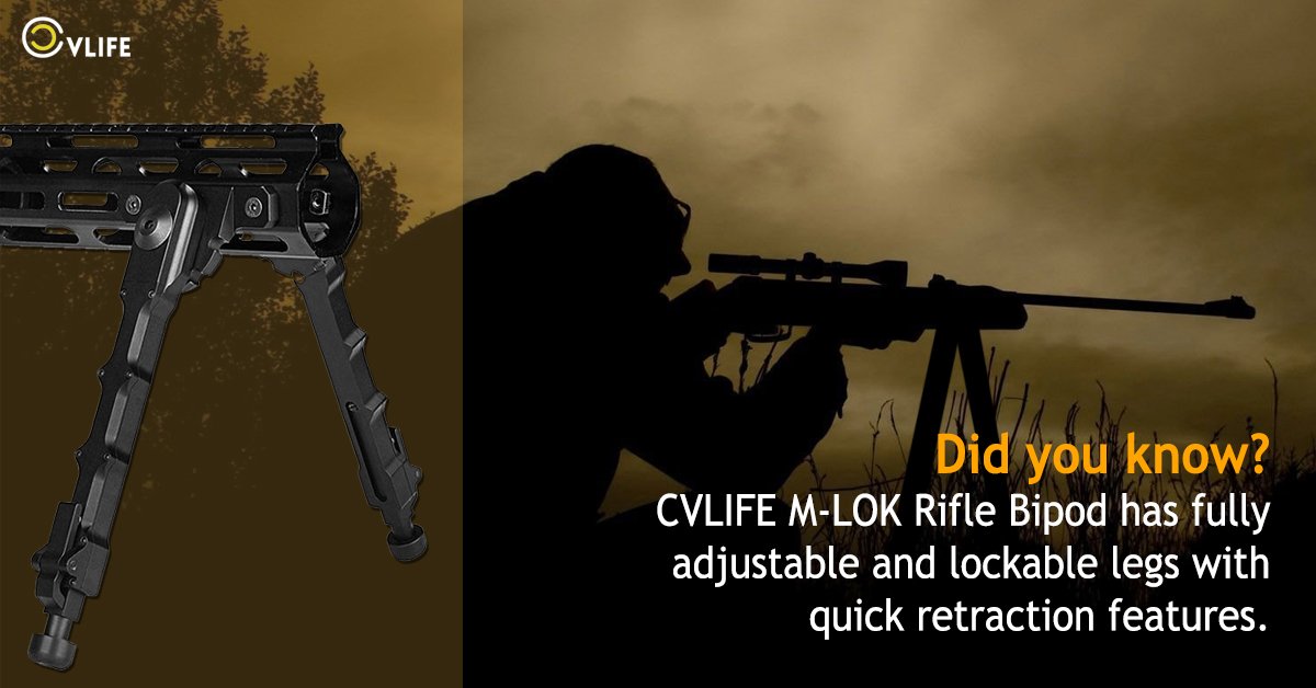 Cvlife007's tweet photo. These wonderful features make the clamp-on #bipod a wonderful choice for #shooters and outdoor sports enthusiasts!
Find the best quality #RAccessories at https://t.co/OddCqEI4gd

#CVLIFE #riflescope #target #flashlight #bipod #huntingaccessories #rifle #lasersight #hunting #scope https://t.co/gEsQoUi9Kd