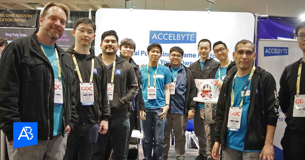 AccelByteInc's tweet photo. GDC 19 Expo has ended. We thank you for stopping by our booth -- it was such a great time meeting you and exchanging ideas of how we can help you! See you some other time!

#AccelByte #gameDevelopment #gameDev #publishingPlatform #digitalPlatforms #sociaEngineering #SaaS https://t.co/JzkBvKvyRI