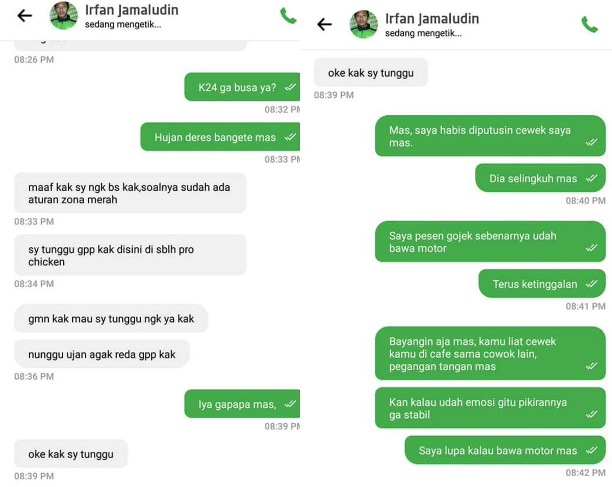 Sahabat_Ojol's tweet photo. Curhat ke temen ❌❌
Curhat ke Ojol ✔✔ https://t.co/LSEU77bzV8