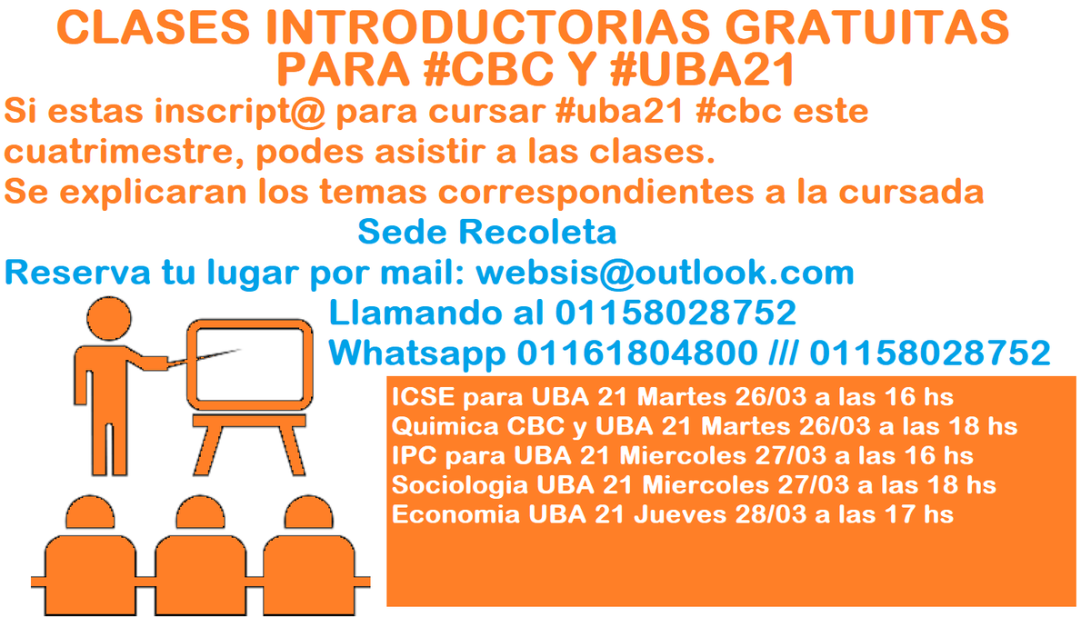 Uniclases's tweet photo. #uba21 #ubaxxi #cbc #uba #uba2019 
Clases Introductorias de Practica Gratuitas https://t.co/fEwy9YxgHP