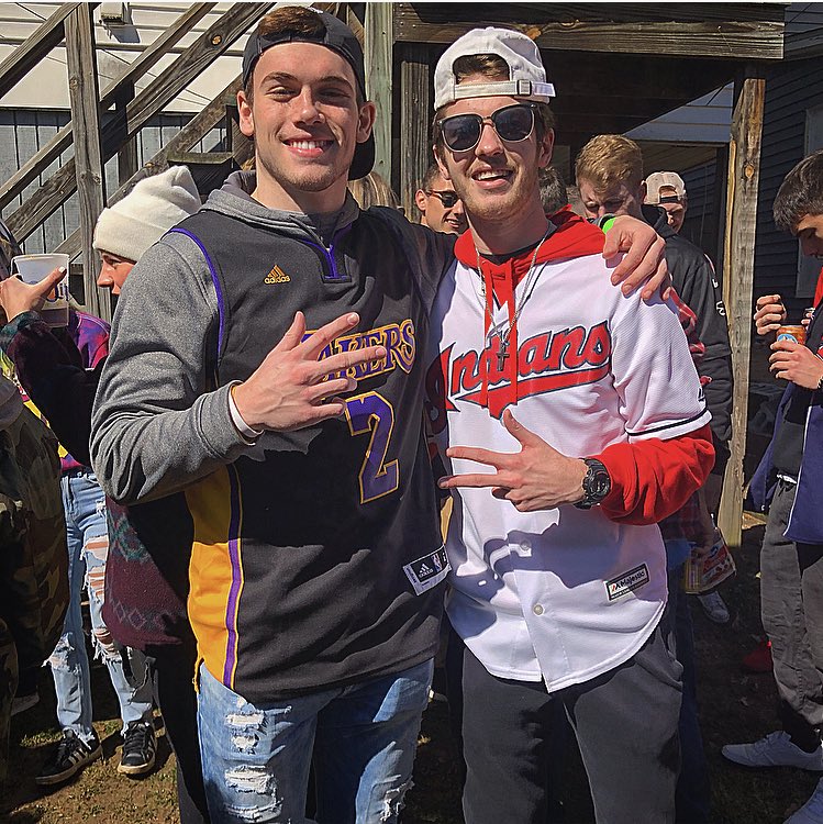Jake_Stewart15's tweet photo. Athens is a wholeee new ballgame shoutout @mitch_myers24 for having me down, let’s hope our buddy Bo right here doesn’t fall asleep standing up again #SpilledMyFries #HighFest https://t.co/EkoPj13wQG