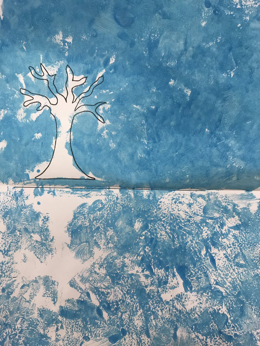 year1bethany's tweet photo. Move over Monet. Year 1 are creating reflection artworks inspired by nature. https://t.co/c7u20vuTR9