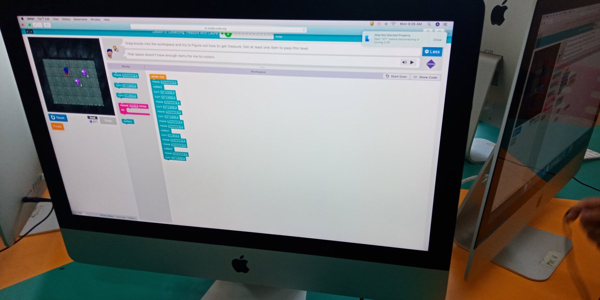 KirtiTrehan's tweet image. Grade 2 competing to become a super coder #codingweek2019 #edtech #everyonecancode @codeorg @ibpyp @PathwaysNoida @vandysays @sansanananana