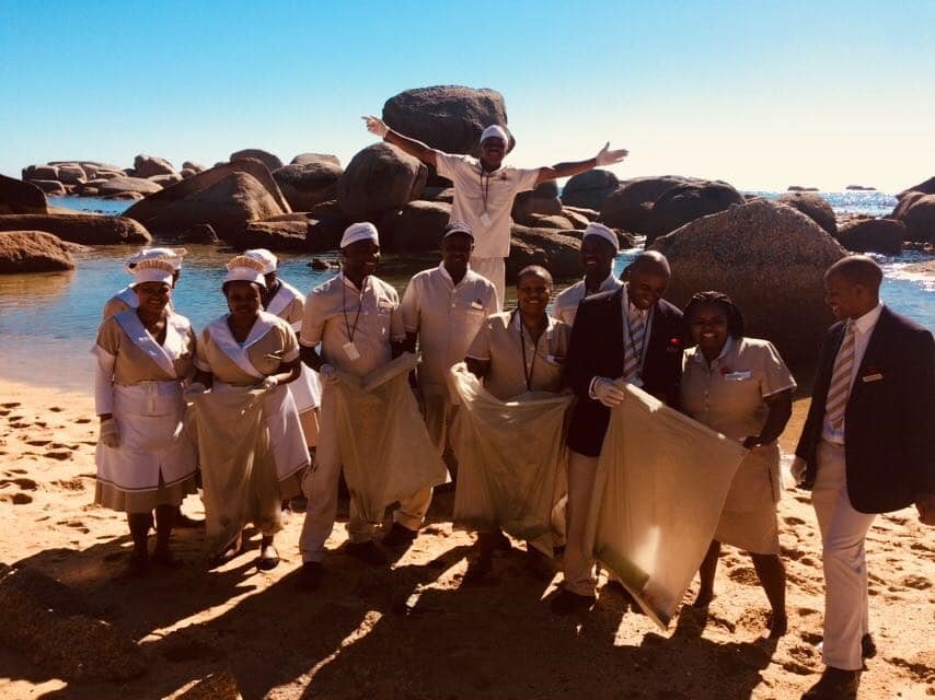 12_Apostles's tweet photo. 12A CSR Week - Day 1 - Beach Clean-up - Today our team will journey on an expedition to find as much buried trash as possible to save our planet! #Beachcleanup #ChangeTheDay #LetsTreadRight #CapeTown #CampsBay #12ApostlesHotel #RedCarnationHotels #ProudlySouthAfrican https://t.co/dPHsjLTL8Y