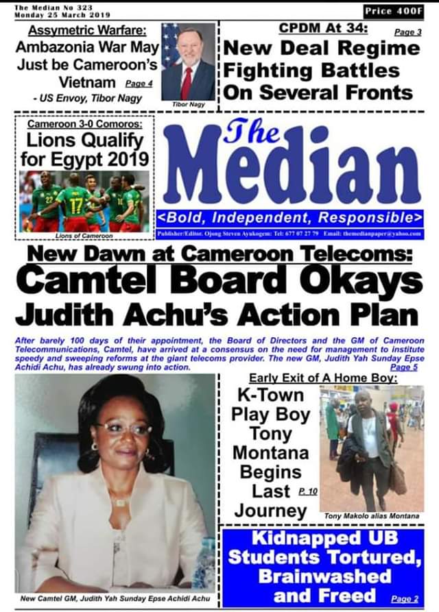 Relindisambo2's tweet photo. Press review from Cameroon this Monday morning https://t.co/liFicEmexd