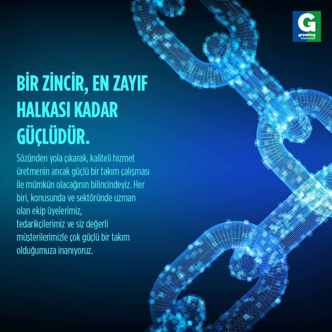 Bir zincir, en zayıf halkası kadar güçlüdür! 🌎🌍🌏
greenlog.com.tr
#greenlog #intermodal #greenlogistic #transportation #gogreen #greenlogintermodal #transport #sustainability #isimizyolalmak #yolumuzuzun