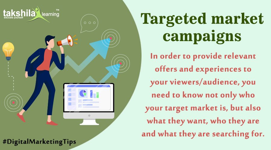 TakshilaLearn's tweet photo. Targeted market campaigns
Learn more
https://t.co/m24AIUtQJT
#DigitalMarketingTips #OnlineDigitalMarketing #SearchCampaigns #Takshilalearning #Elearning https://t.co/vWiXAWaOQR
