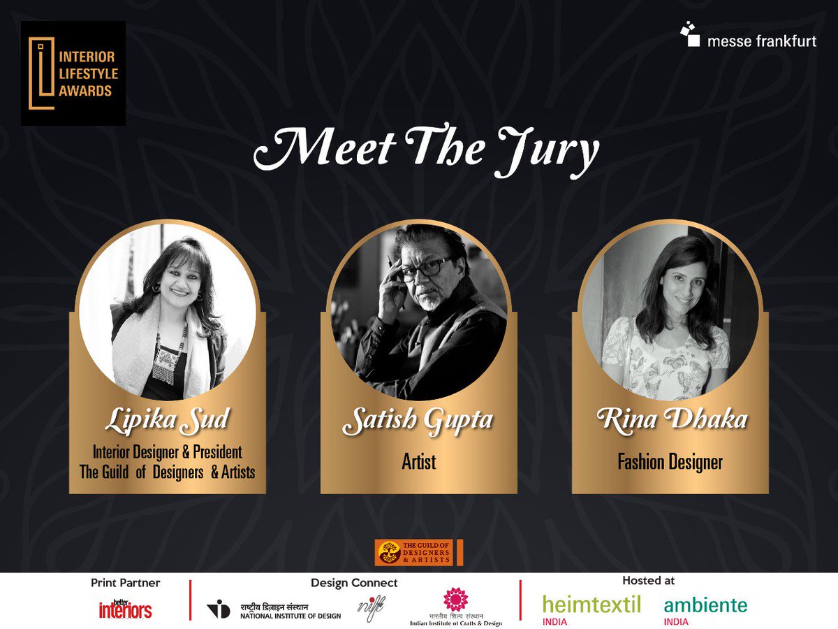 ILA_awards's tweet photo. Expertise | Experience | Knowledge

This is what encompasses our Jury for Interior Lifestyle 2019.

Comprising of the best names of the design industry, the competition has just begun for our participants. Follow us to stay updated!

#ILA #InteriorLifestyleAwards #Design https://t.co/oeiJp96ue6