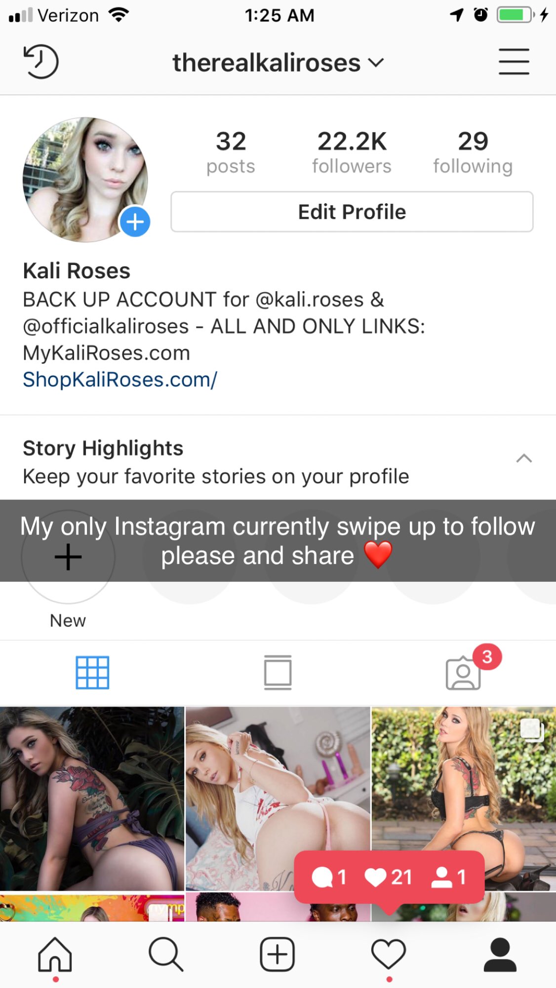 Kali roses instagram