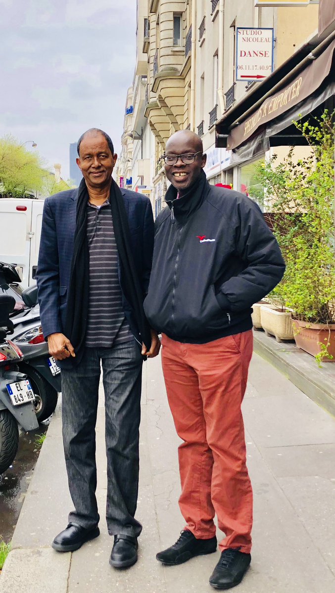Inspite of the pain and suffering he has endured, i found him in a cheerful mood and high spirits ~ Kamukunji MP Yusuf Hassan visiting Kibra MP Ken Okoth who is in Paris for medical treatment.

#GetWellsoonMhesh
#WeShallOvercome