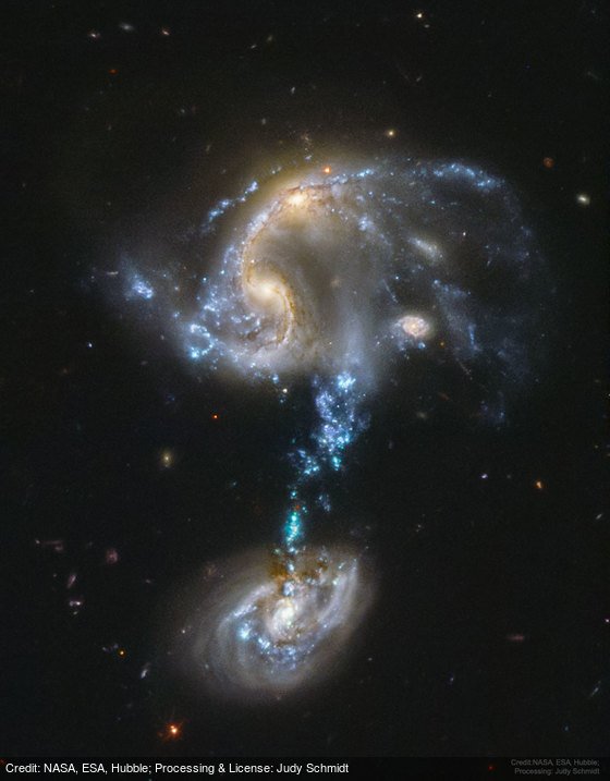 apod's tweet image. Arp 194: Merging Galaxy Group: apod.nasa.gov/apod/ap190325.… by @NASA, @esa, @hubble_space ;sProcessing &amp;amp; License:sJudy Schmidt