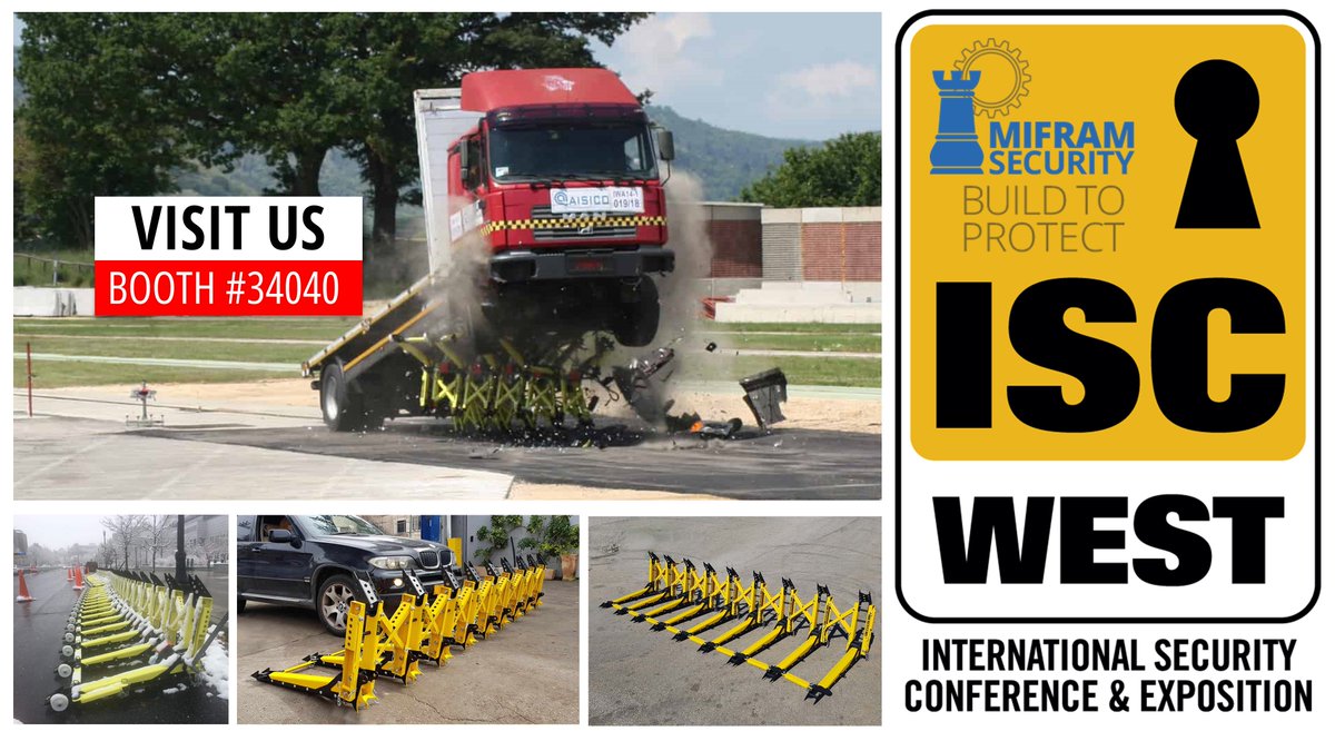 miframsecurity's tweet photo. Visiting 🅸🆂🅲 🆆🅴🆂🆃 2019 in Vegas?
Meet us at Booth #𝟯𝟰𝟬𝟰𝟬 during the exhibition! Want to be our guest and get a free pass? PM us at info@mifram.comISC Security Events
 #Barriers #Antiram #mvb #mifram #barricades #crash_barricades https://t.co/eDYSfZSsyA
