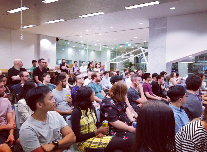 space3ed's tweet photo. Such a great turnout for @juniordev_io #Perth meetup! We love having you all in the space at #Riff. Thanks for the picture @msandfor - look forward to seeing you all around again soon. #technight #techtalks #perthmeetup https://t.co/qRABWQI2ld