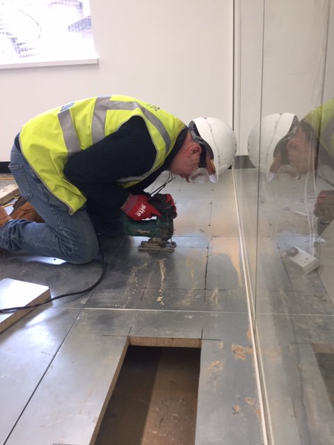 HiTecBuild's tweet image. Our supervising engineer PJ working hard on a Monday morning! #mondaymorning #workinghard