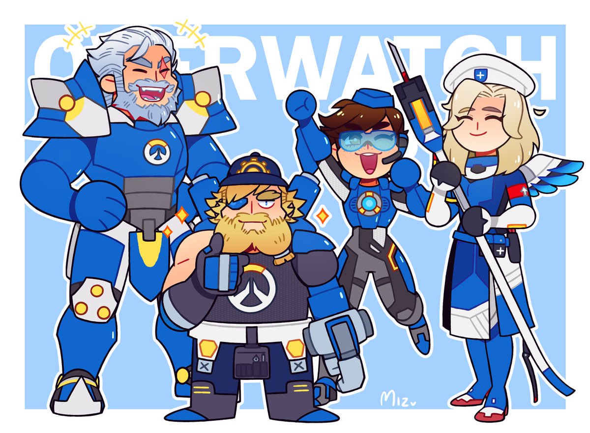 KisumiMizkatt's tweet photo. The whole squad! 💙💪
#overwatch #OverwatchFanart https://t.co/3TQ5GIoOBk