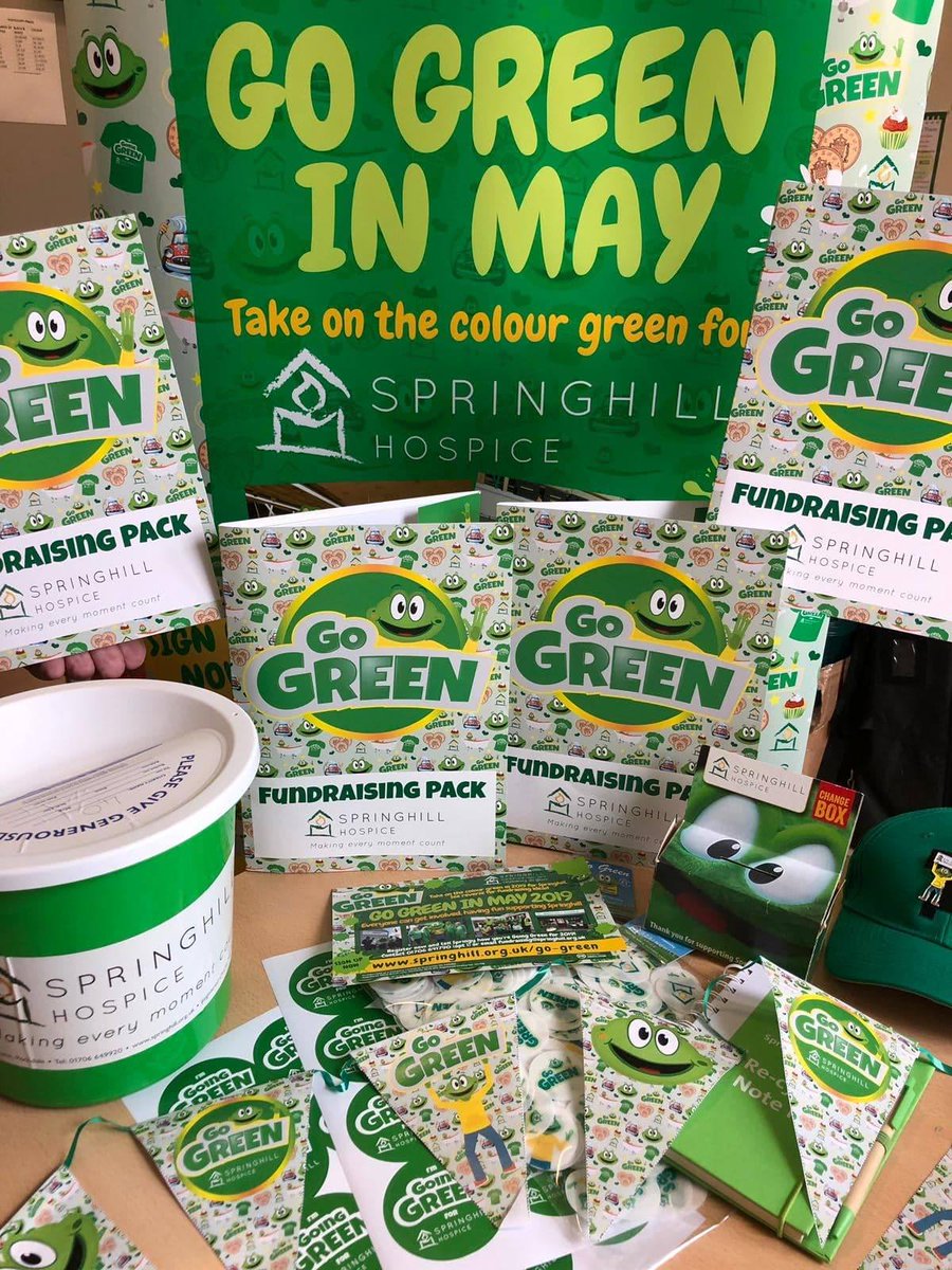Get your GO GREEN 2019 packs now!

Everyone can get involved. Just have fun and theme it GREEN!!

Sign up for GO GREEN today on our website springhill.org.uk/go-green or for more information call our Fundraising Team on 01706 641 790 (opt 1)