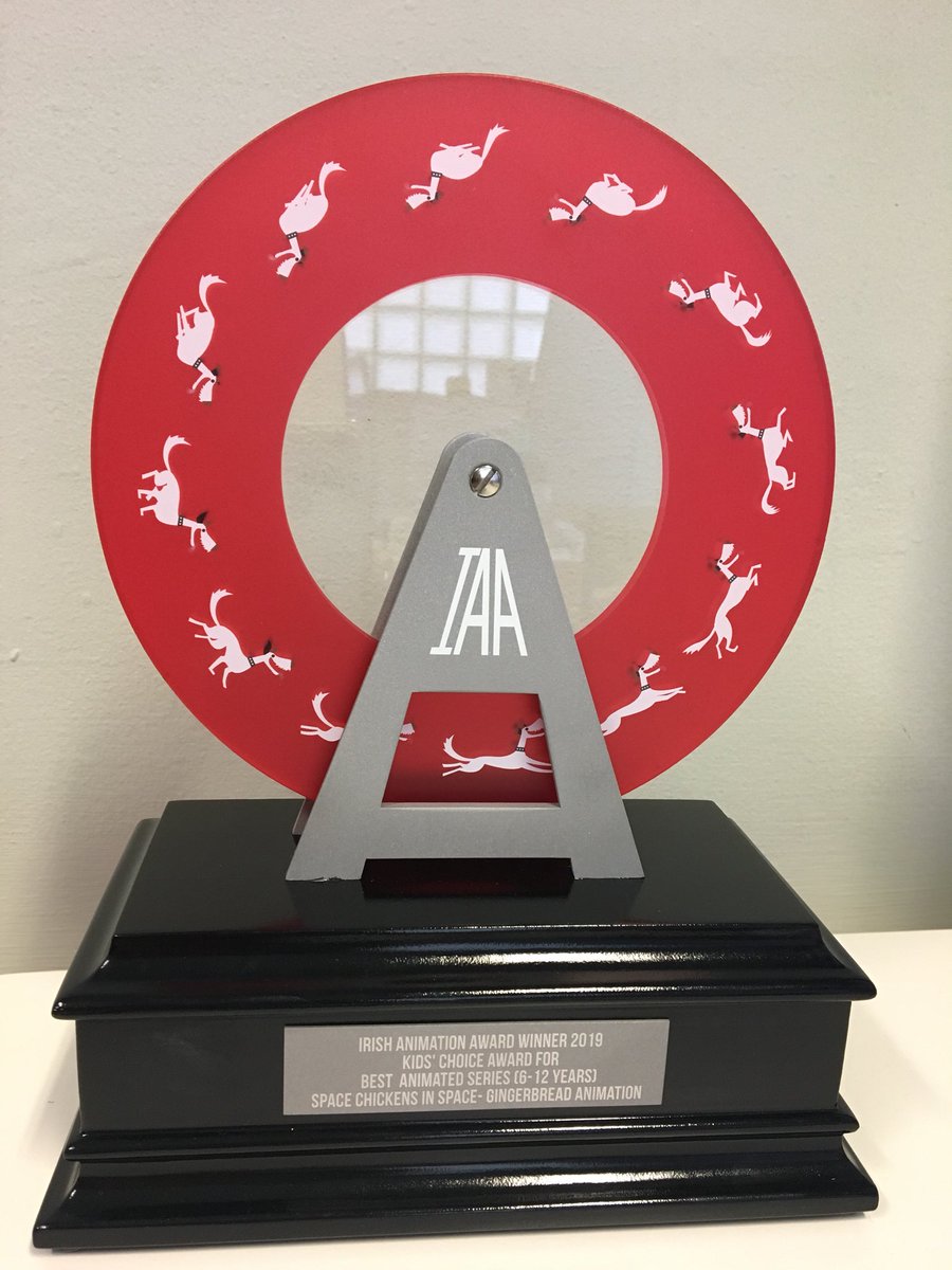 SarahJanekKelly's tweet photo. Winner winner chicken dinner! 😄 go team chickens!! 🐥 congrats  to each and every one of the amazing crew working at @GingerbreadAni @CAKE_Ent @StudioMoshi @Gorillapost and beyond! https://t.co/EgjfKVCEjv