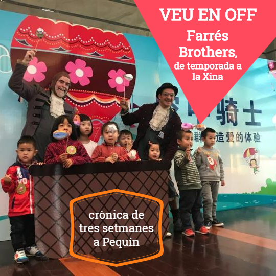 EscenaFamiliar's tweet photo. #VEUENOFF
Voldríem mirar per un forat què fan les companyies de #teatrefamiliar quan viatgen 😊
La crònica dels @Farresbrothers a la Xina descobreix curiositats com les piruetes amb l'idioma i l'escenografia o l'ordre i l'entusiasme del públic xinès 👏
👉 https://t.co/Wc6Pj3TmUi https://t.co/a5iHjiwbde