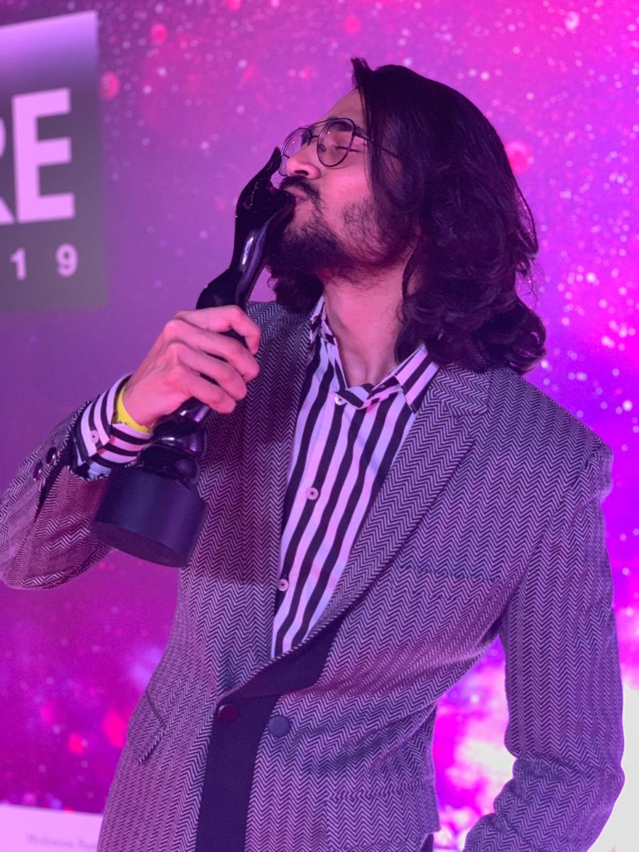 BollySpy's tweet photo. Digital Sensation #BhuvanBam Just Won A #Filmfare For #PlusMinus 
@Bhuvan_Bam #DivyaDutta https://t.co/tlH6k45kHr