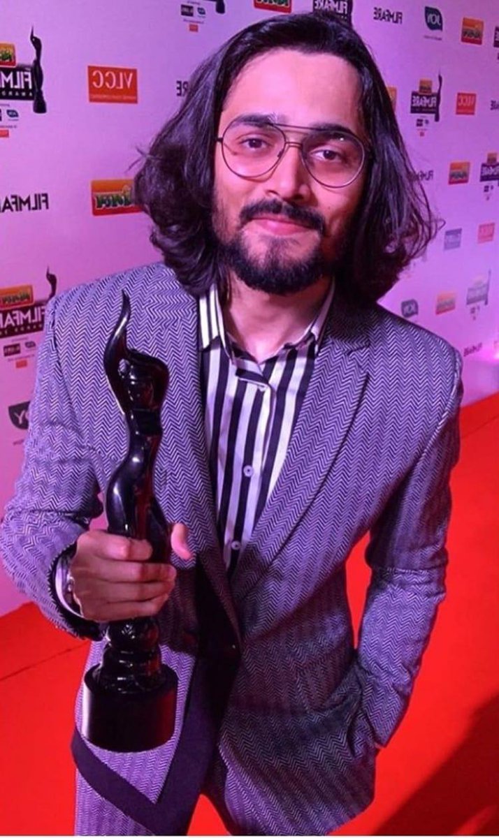 BollySpy's tweet photo. Digital Sensation #BhuvanBam Just Won A #Filmfare For #PlusMinus 
@Bhuvan_Bam #DivyaDutta https://t.co/tlH6k45kHr