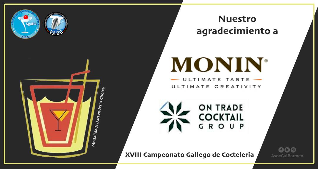 Nuestro agradecimiento a @MONINFlavours, colaborador también de @fabebarmans, que un año más nos acompañará esta tarde en el #CampeonatoGallego19