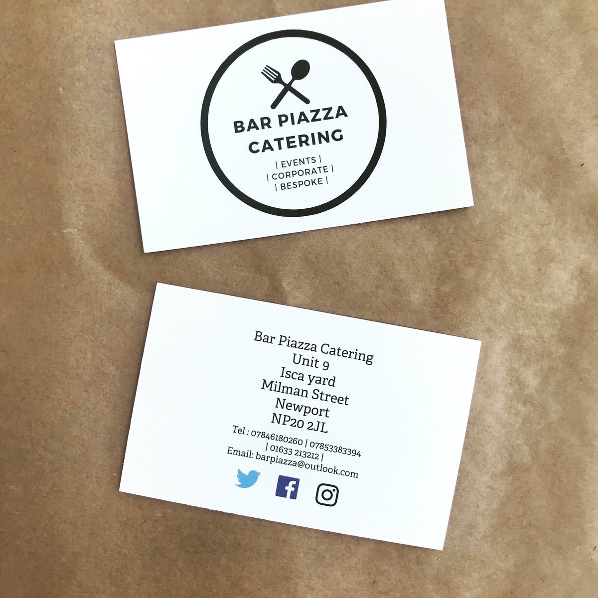 Our Bar Piazza Catering cards have arrived! Pick one up in our shop...if you would like a quote for an occasion simply drop us a line to barpiazza@outlook.com
.
.
.
.
.
.
#barpiazzacatering #newportcatering #bespoke #corporate #events #baptism #engagement #meetings #privateparty