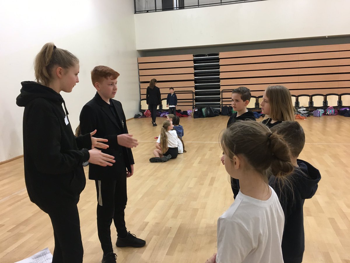 VictoryAcad's tweet photo. Such a happy start to Monday and #OpenClassroomWeek with @MrsDDrama training Year 9 teachers to coach these wonderful @CostesseyJunior students! Great vibes ❤️ @OrmistonAcads https://t.co/5HUzKbrgVz