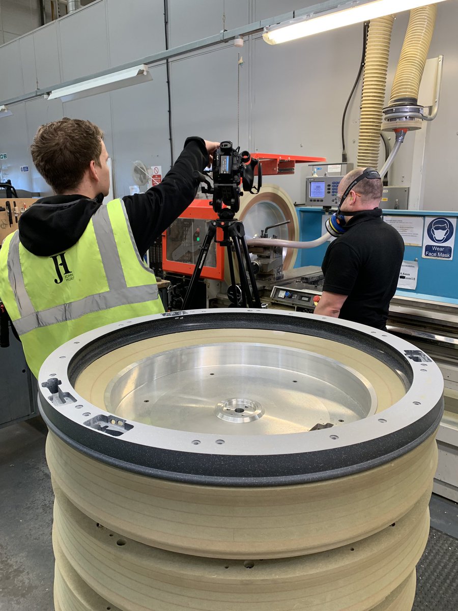 TCSJH_Gaming's tweet photo. We’re busy filming in our factory today. Keep your eyes peeled for lots of exciting behind the scenes footage of how our roulette wheels are made. https://t.co/30Wq3tTVF4