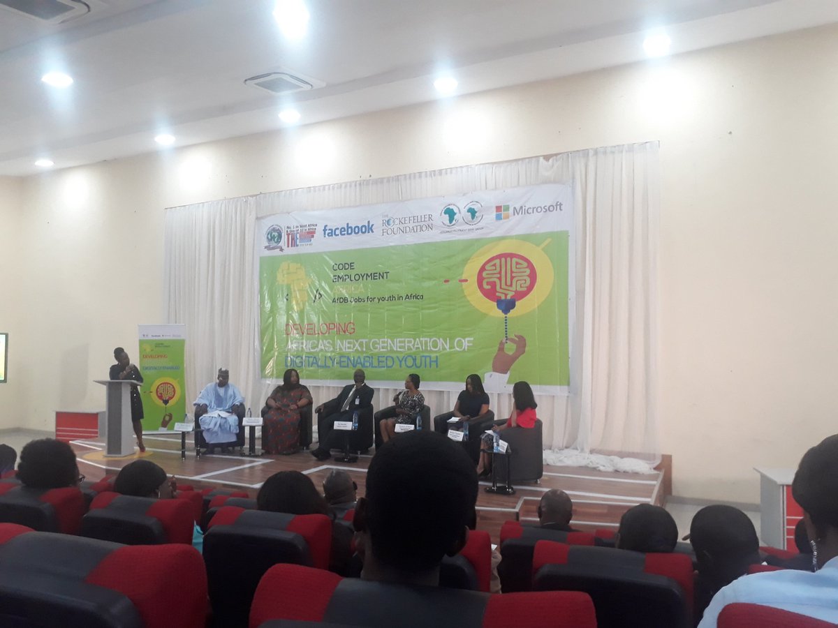 tmkayode's tweet photo. Exciting conversations @CUHEBRON during the @AfDB_Group #CodingForEmployment launch. Let's increase women participation in #STEM https://t.co/uACu9Kl9sL