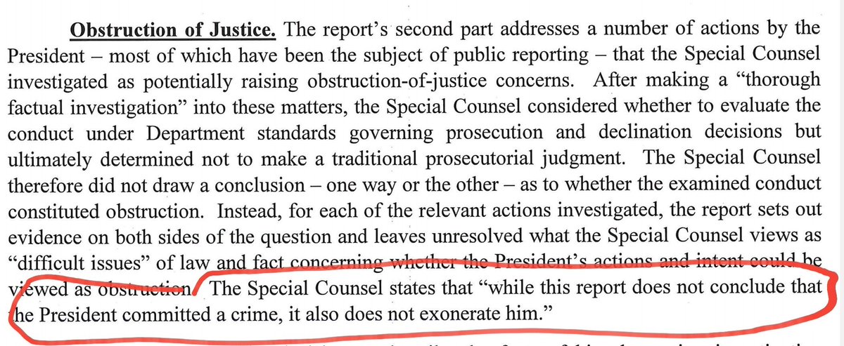 ItsIanFellows's tweet photo. Another lesson in managing the message from the US this weekend: The AG specifically says 'this report does not exonerate the President' but the White House and their friendly press got in front of the story and now the narrative is that the President was cleared #publicrelations https://t.co/3H1irmx6Ys