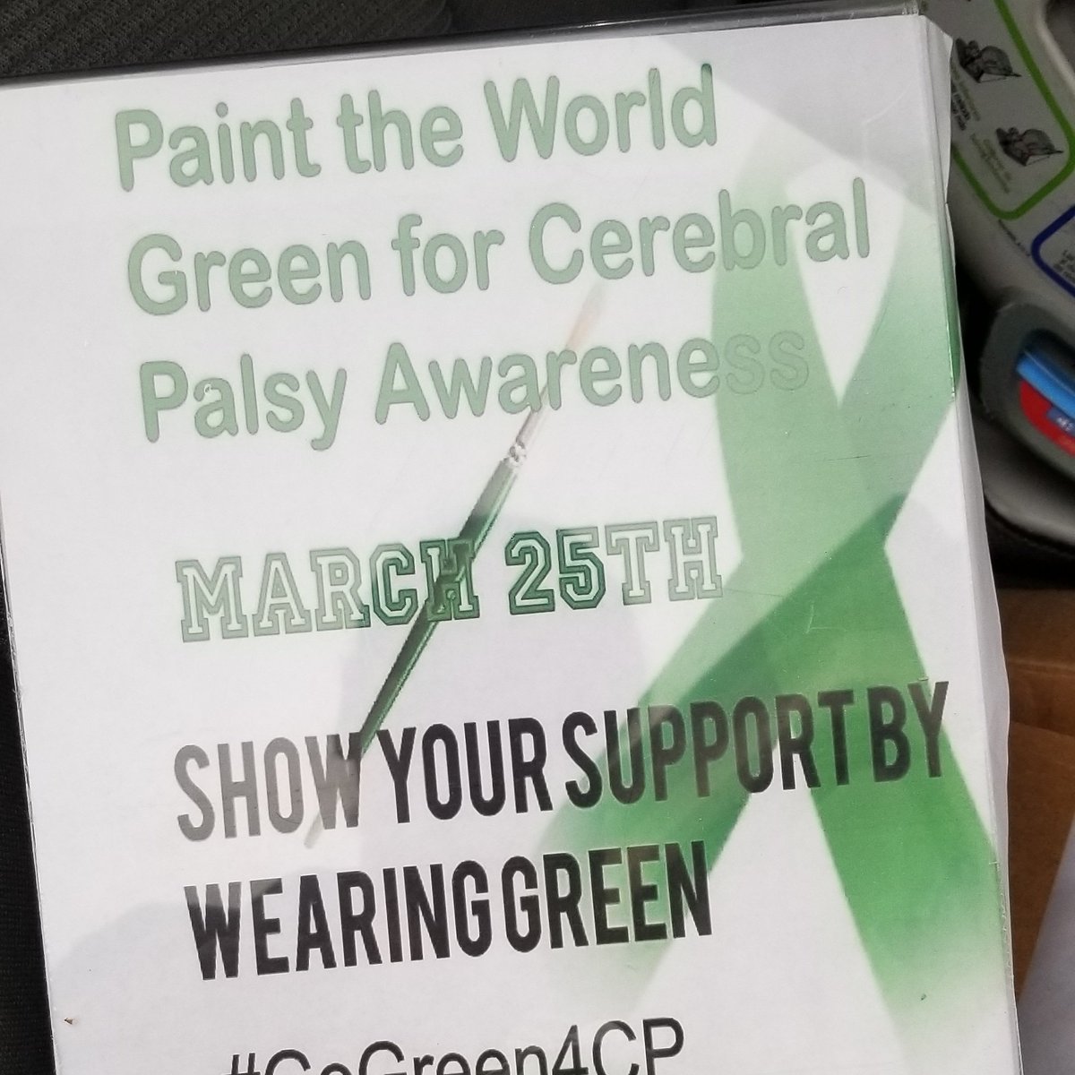 My life changed three years ago.  My life life changed when cp walked into  my life  help us go paint the world green