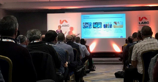 labcuk's tweet photo. Claire Curtis Thomas from @BBAguru gives a passionate speech on construction products and certification. There must be "A commitment to learn and improve". #LABCConference2019 https://t.co/gJH8NKtDFE